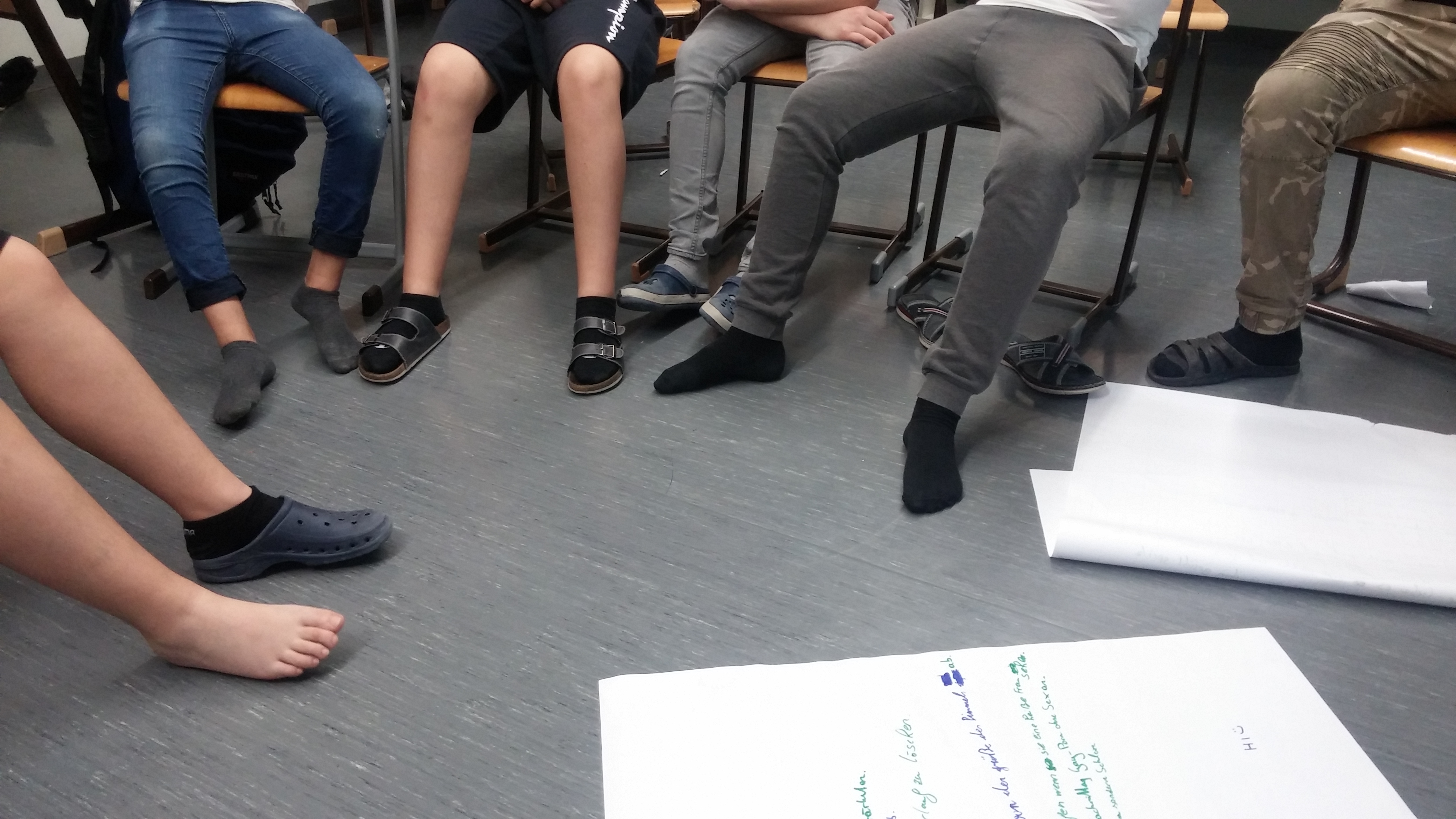 Workshop - Sesselkreis Beine